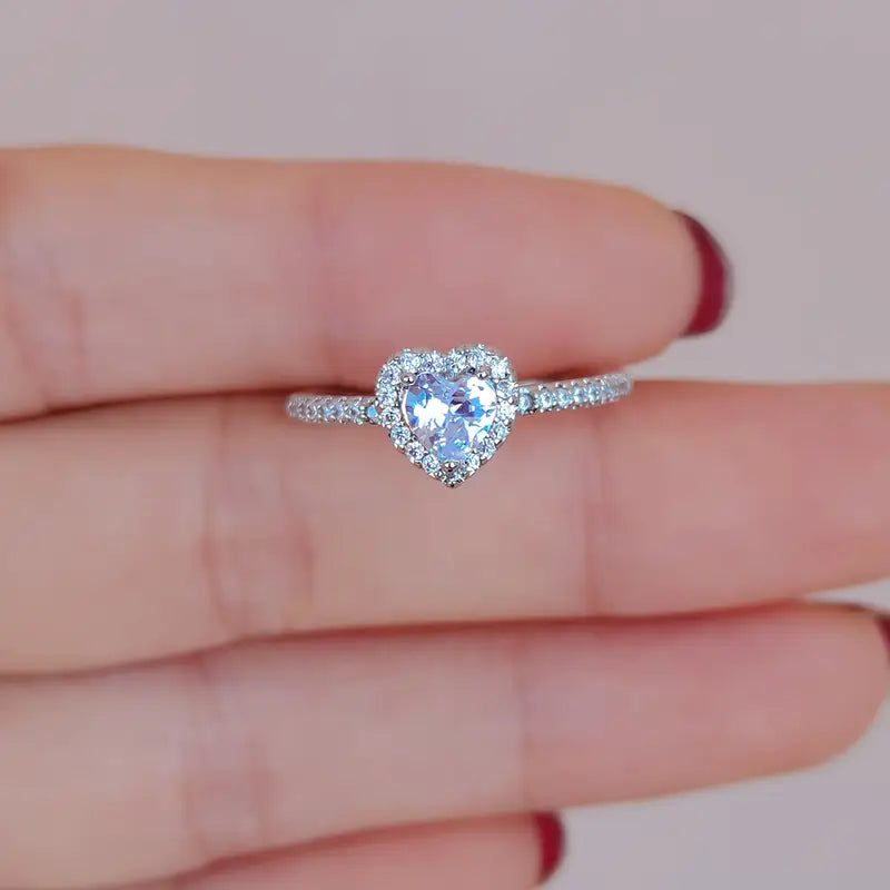 Iida — Heart Zirconia Ring