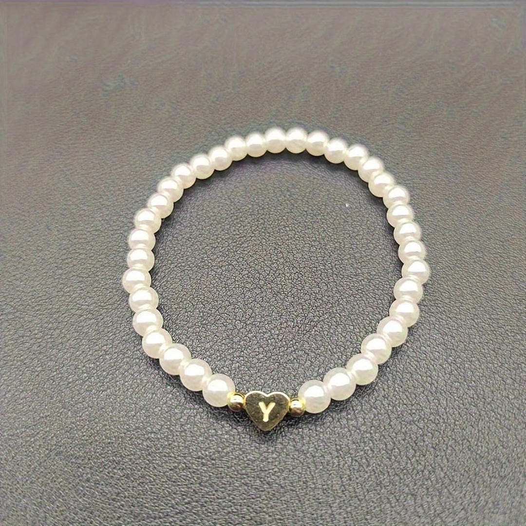 Yvaine — A-Z Pearl Beaded Bracelet