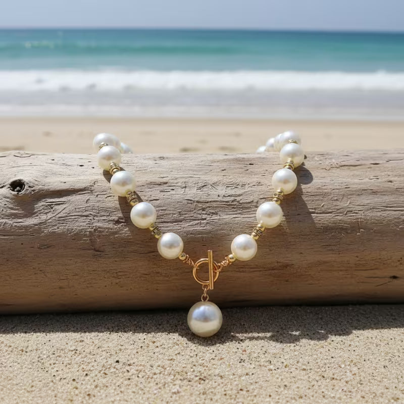 Lavinia — Chunky Pearl Necklace Set