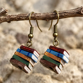 Folding Book Earrings