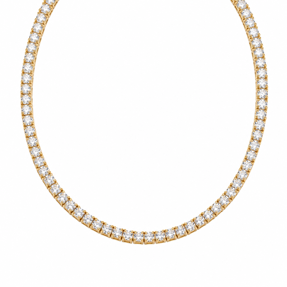 Tennis Necklace | Gold