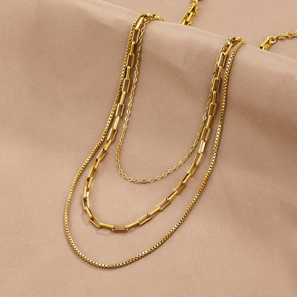 Allegra — Layered Chain Necklace
