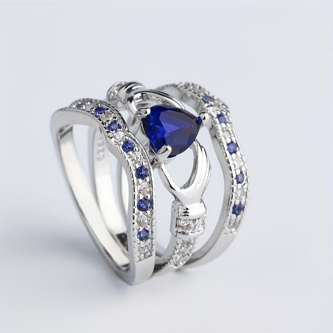 Posy — Heart Claddagh Ring Set