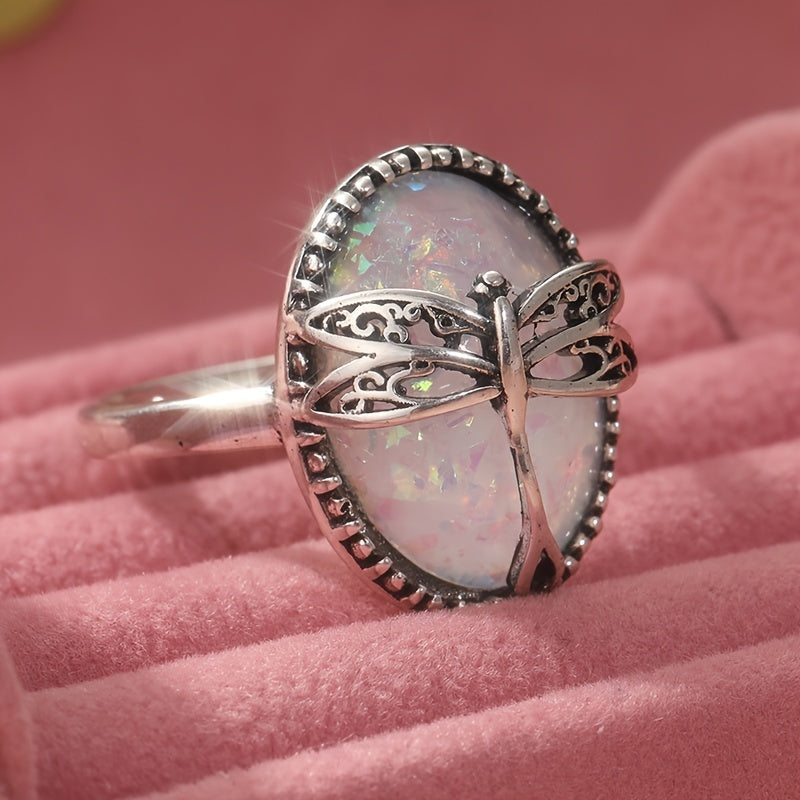 Briar — Radiant Opal Dragonfly Ring
