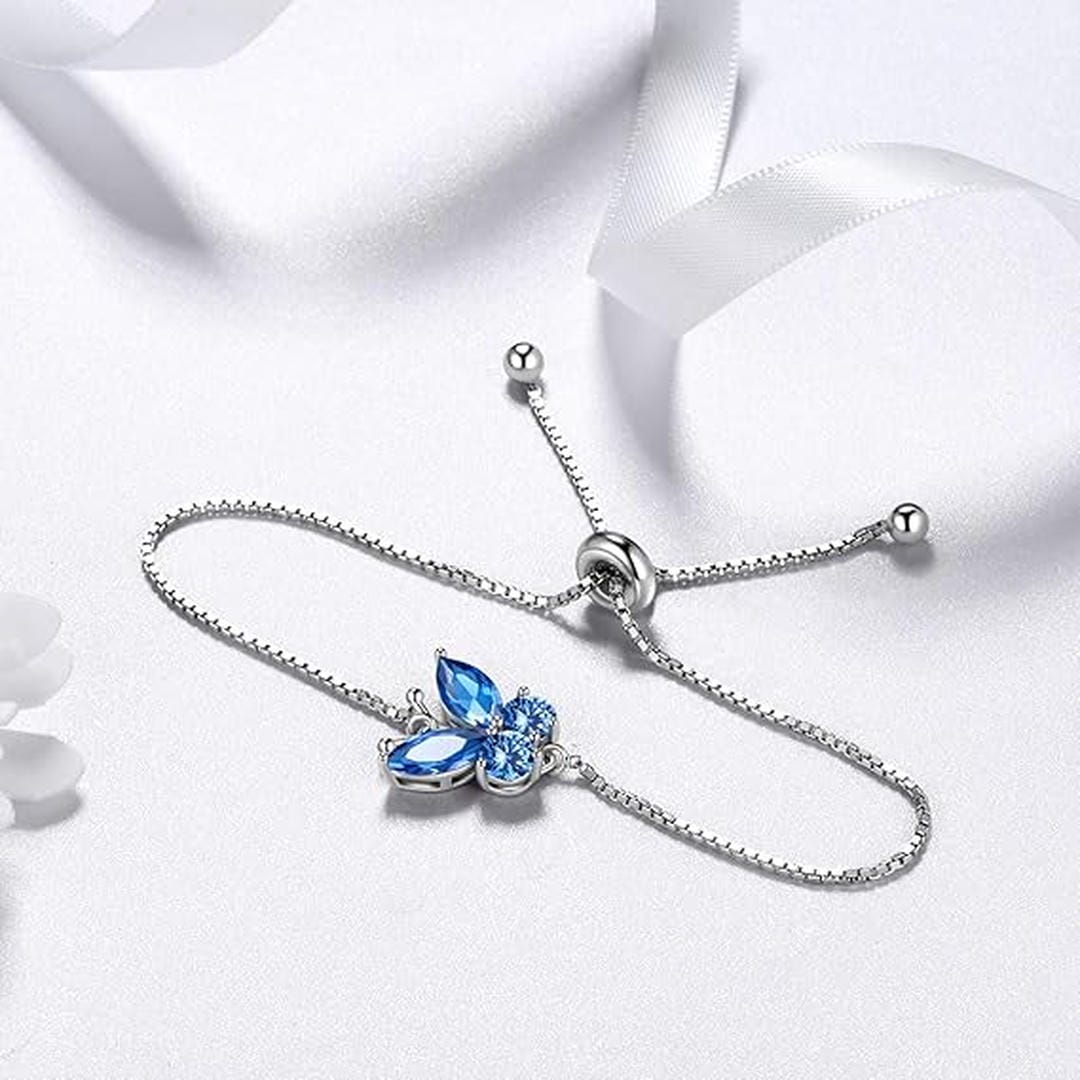 Dafne — Sapphire Butterfly Bracelet