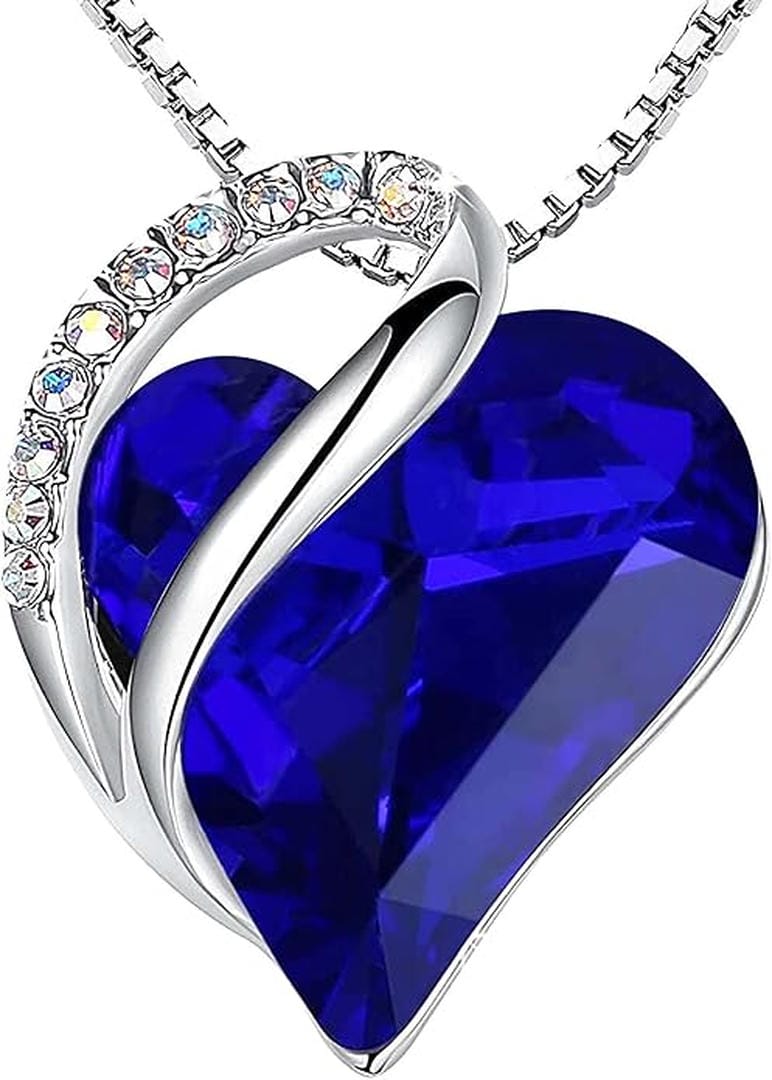 Ilona — Infinity Heart Sapphire Necklace