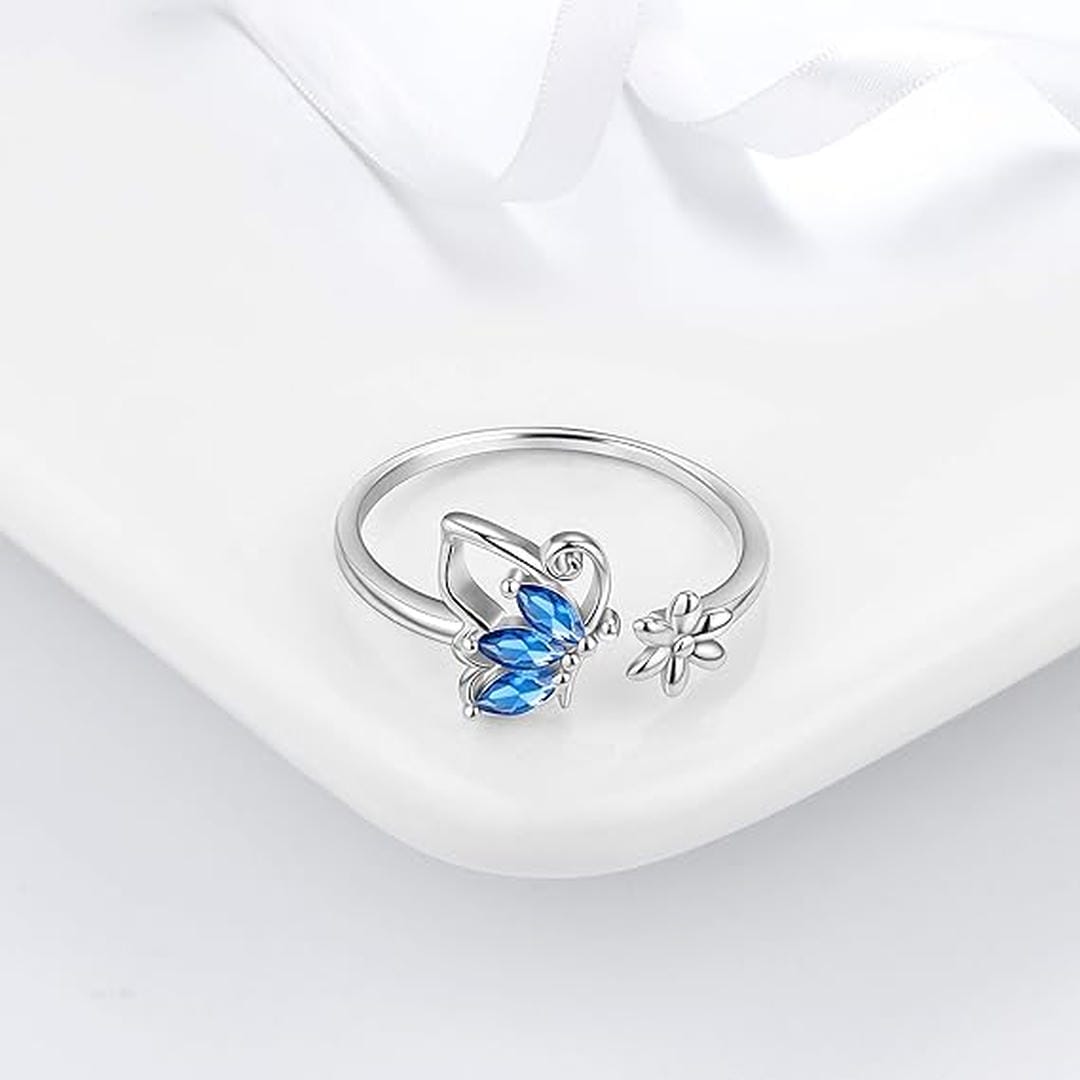 Selah — Sapphire Butterfly Ring