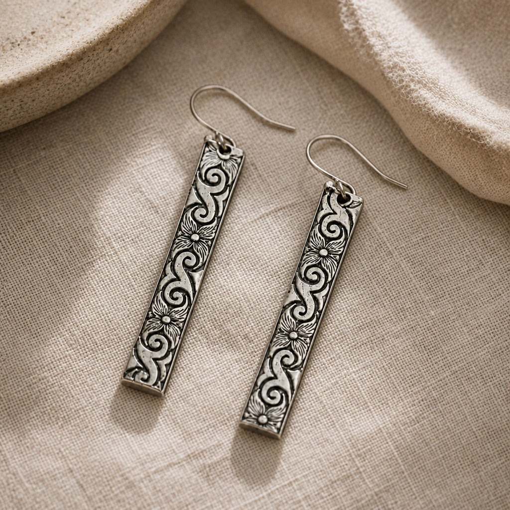 Delphine — Vintage Spoon Floral Earrings
