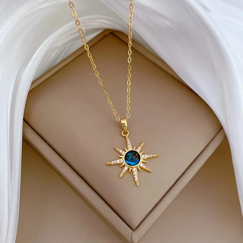 Leena — Avant-Garde Starburst Pendant Necklace