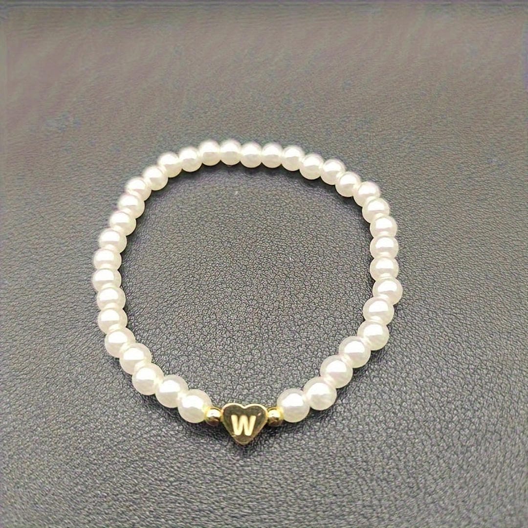 Yvaine — A-Z Pearl Beaded Bracelet