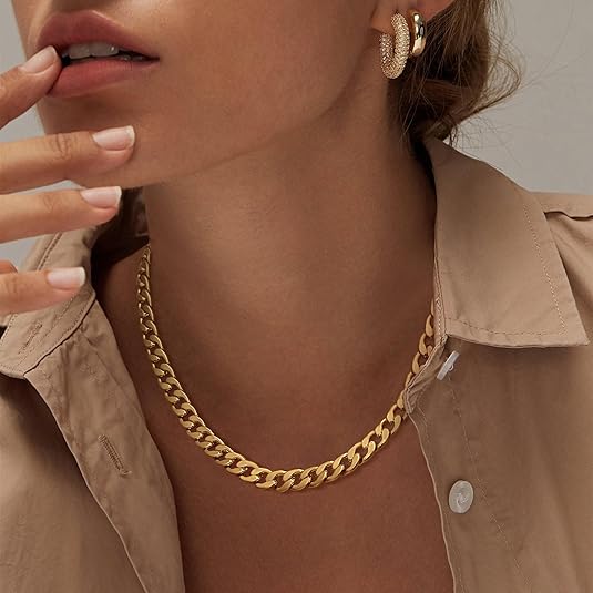 Samantha — Chunky Cuban Link Necklace