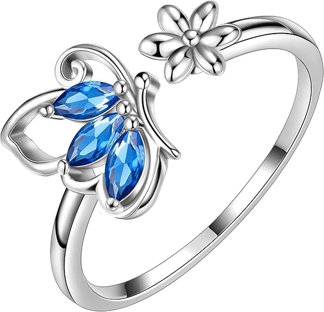 Selah — Sapphire Butterfly Ring