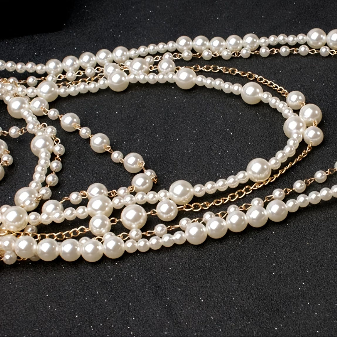 Isadora — Boho Layered Pearl Statement Set