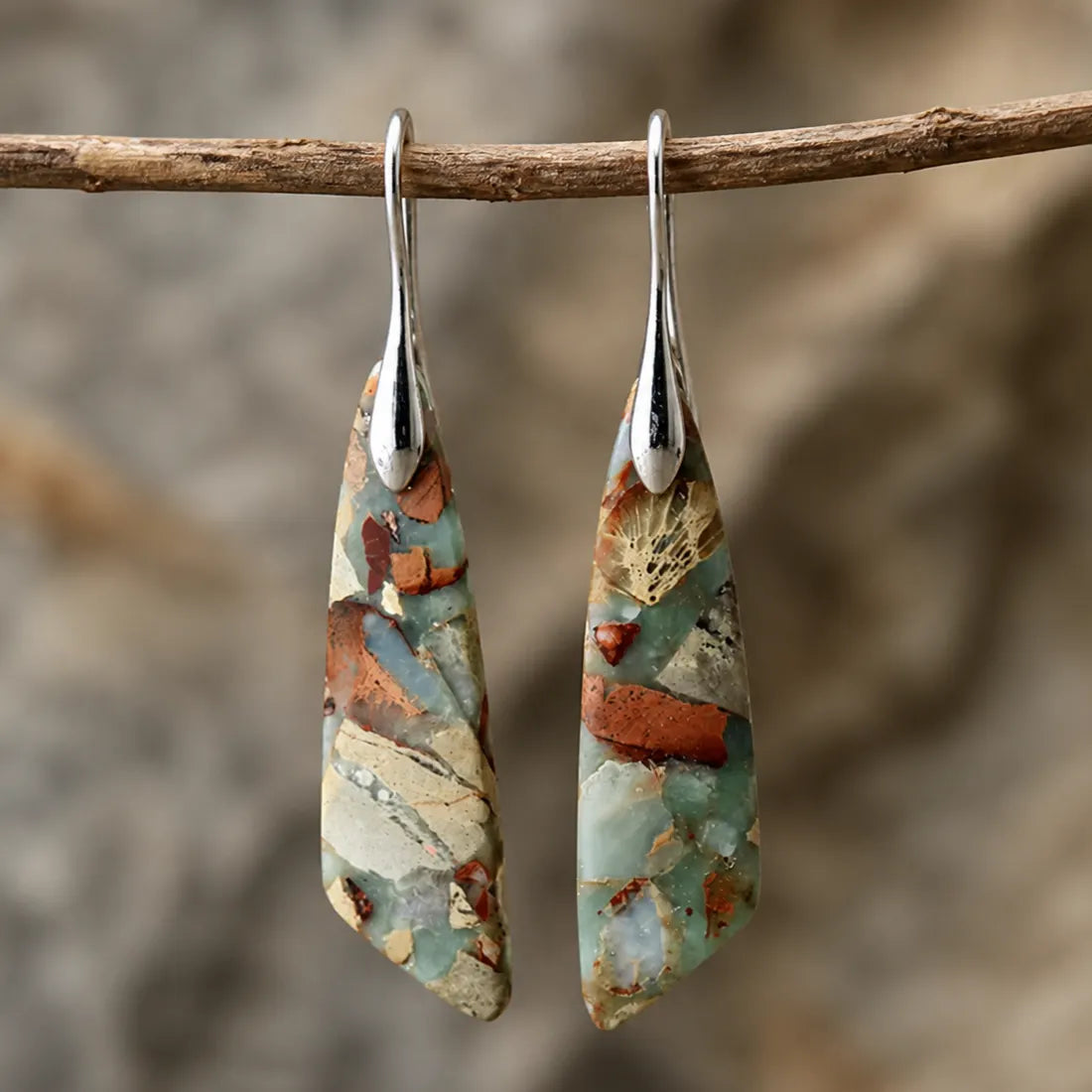 Vintage Nature Stone Earrings