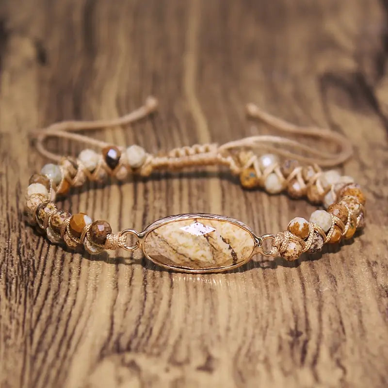 Katariina — Elegant Stone Charm Beaded Bracelet