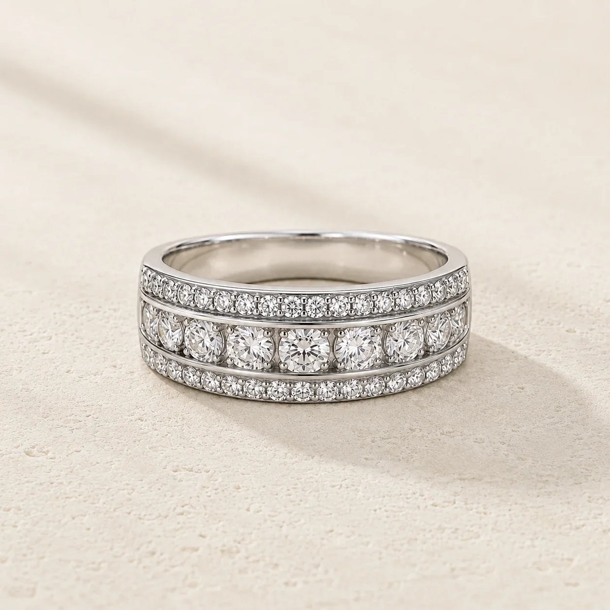 Linden — Chunky Paved Zirconia Ring
