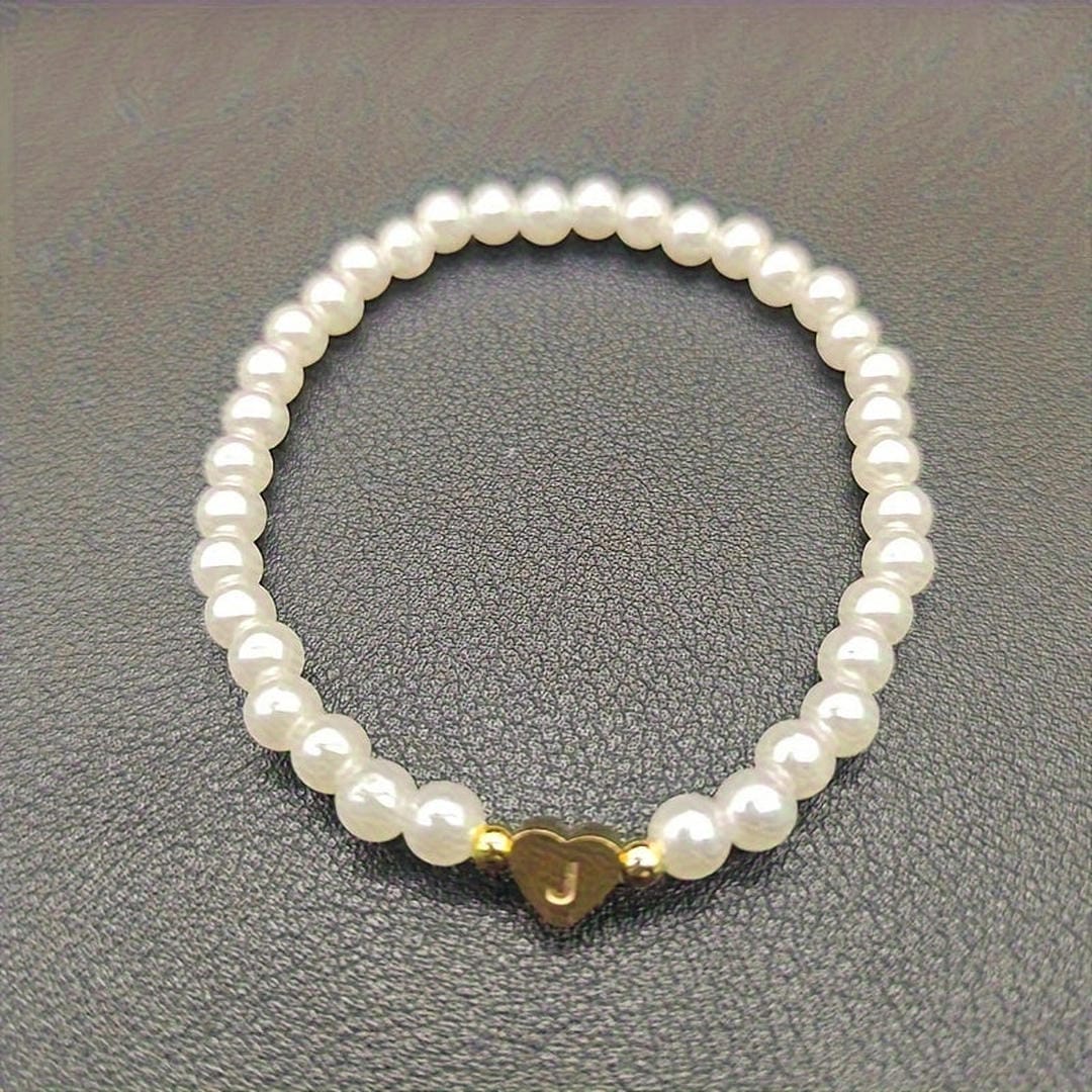 Yvaine — A-Z Pearl Beaded Bracelet