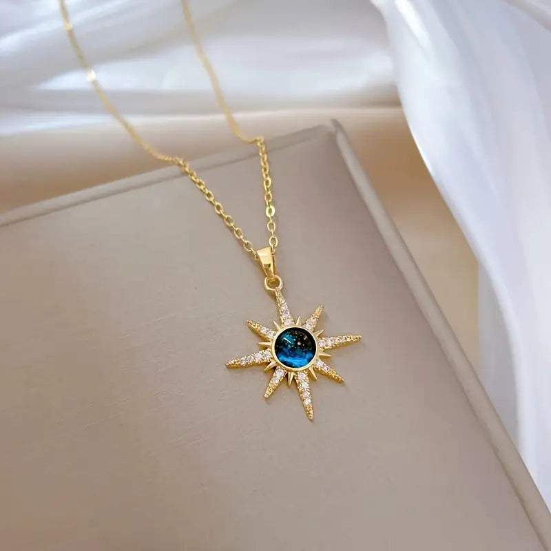 Leena — Avant-Garde Starburst Pendant Necklace