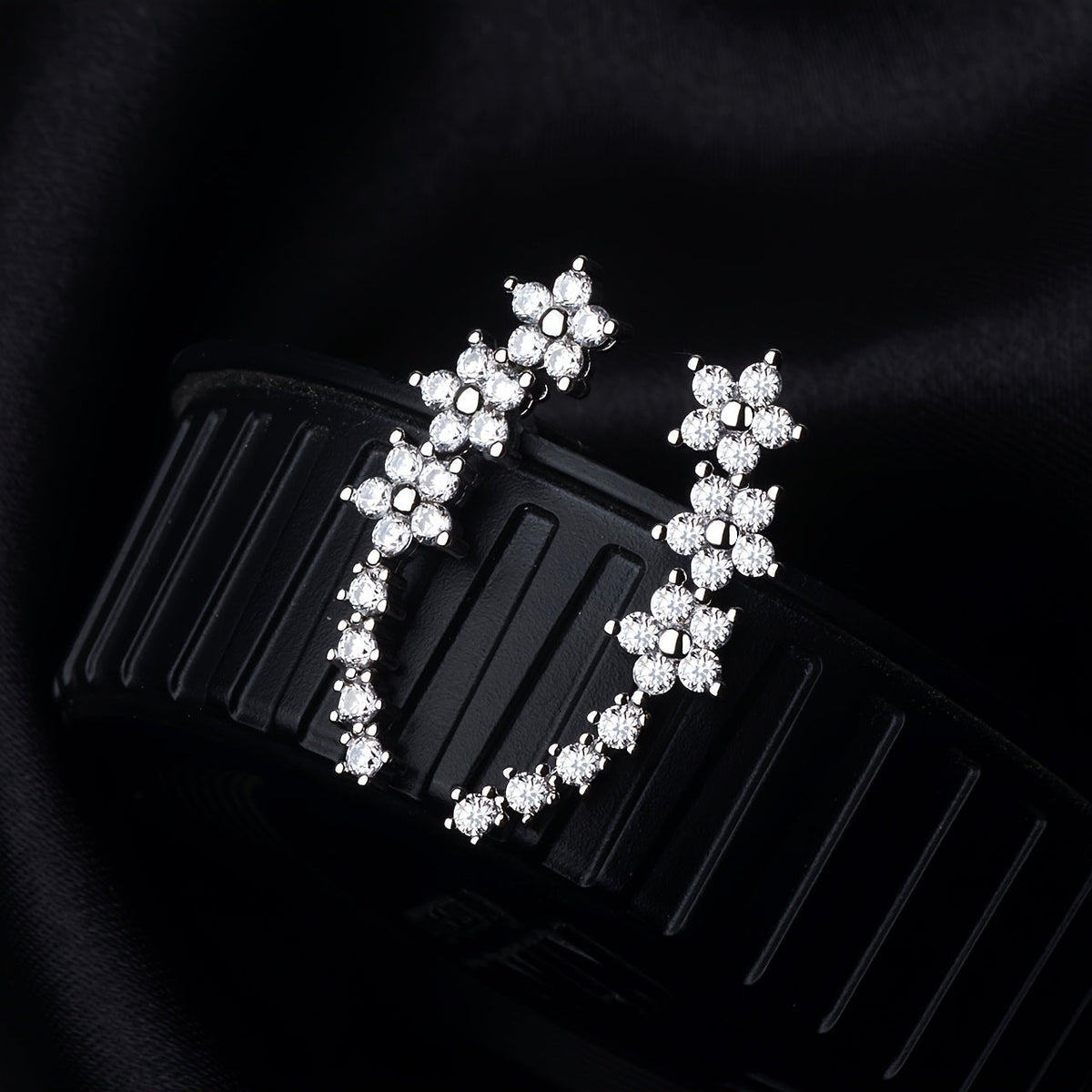 Gaja — Timeless Crystal Flower Earrings