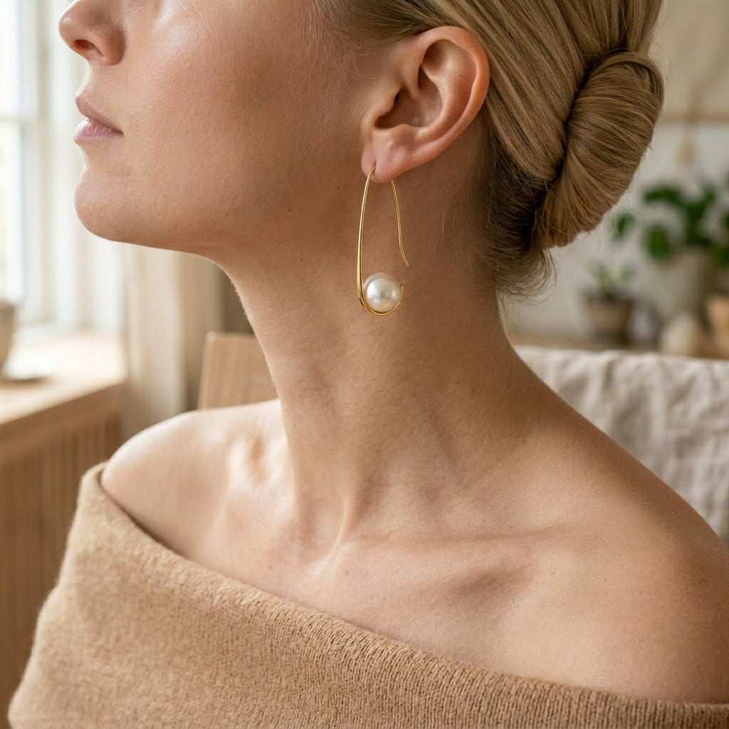 Perla — Elegant Pearl Earrings