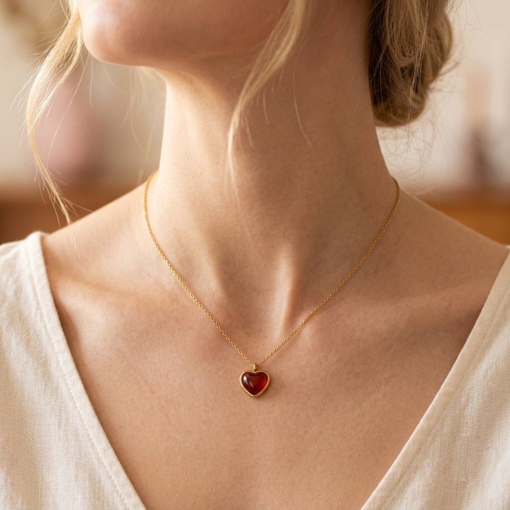 Rosa — Radiant Teardrop Necklace