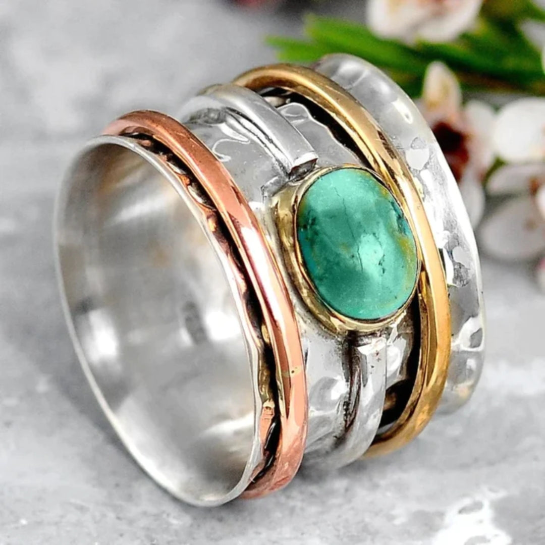 Armelle — Tri-Tone Bezel Accent Ring
