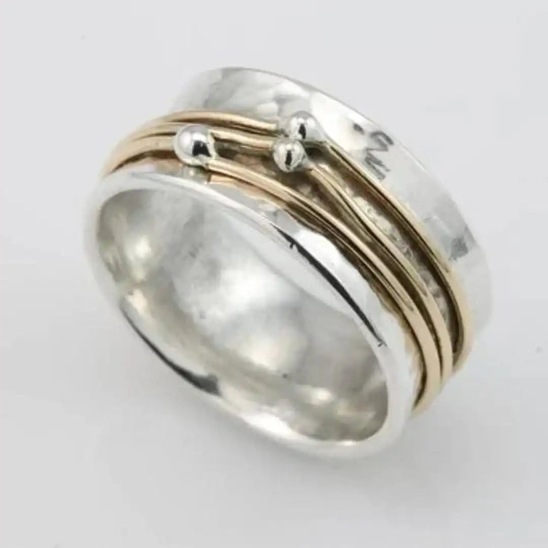 Stella — Vintage Gold Layered Silver Ring