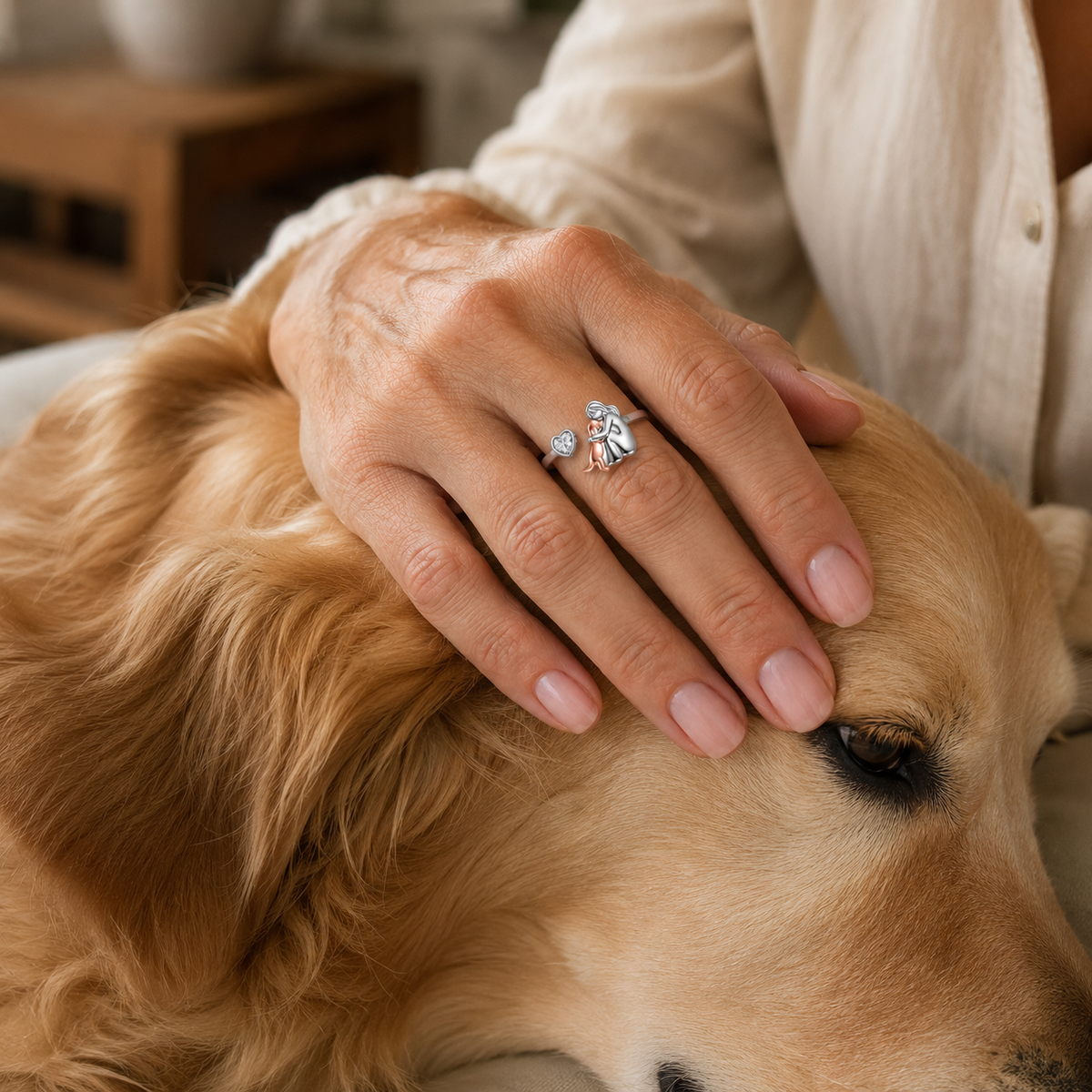 Daisy — "Always in My Heart" Dog Embrace Ring