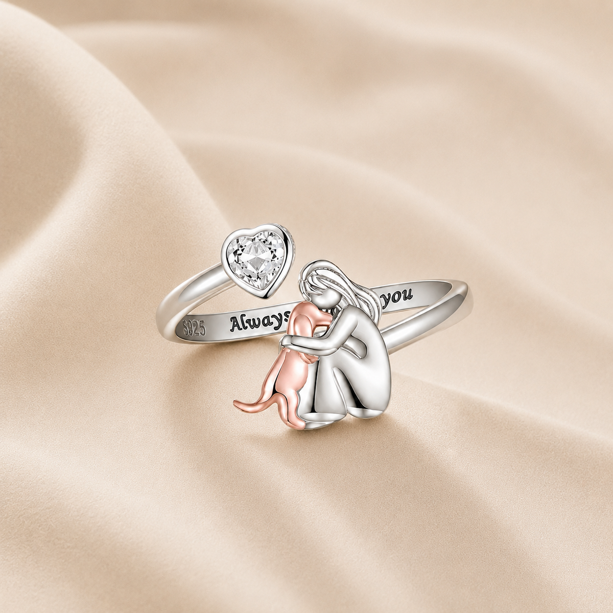 Daisy — "Always in My Heart" Dog Embrace Ring
