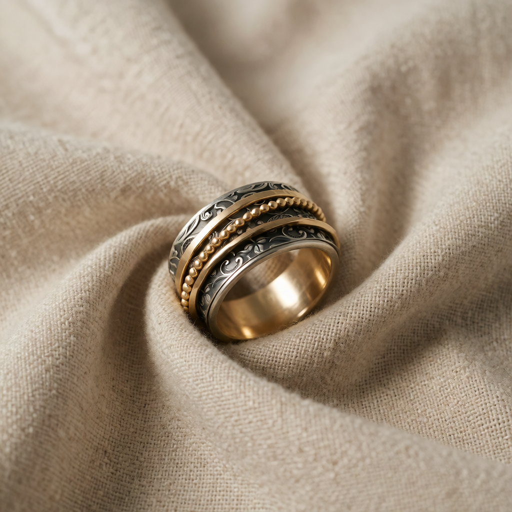 Aino — Antique Gold & Silver Ring