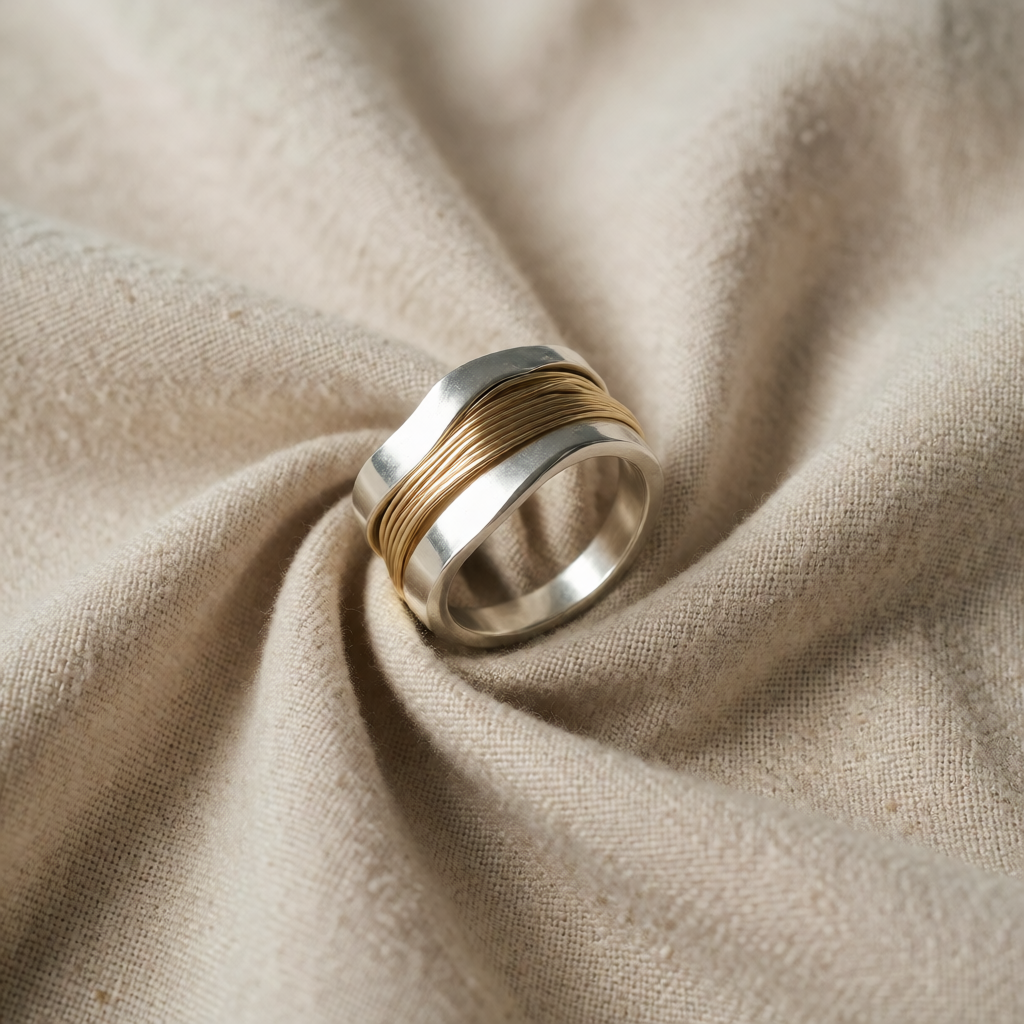 Maria — Silver Chain Ring