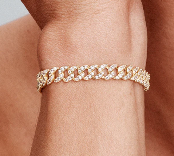 Fiora — Pave Cuban Bracelet