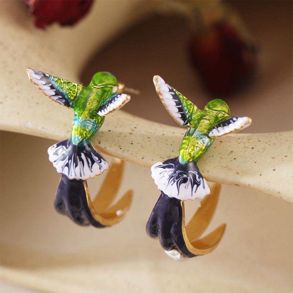 Lulu — Unique Creative Hummingbird Earrings