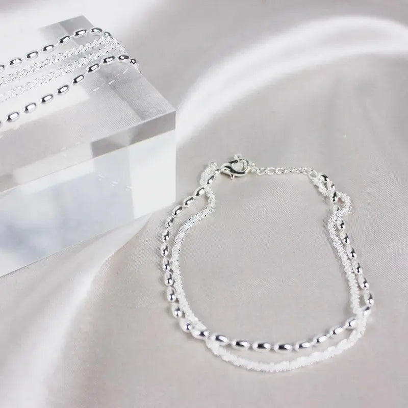 Christine — Silver-Tone Cubic Zirconia Bracelet Set