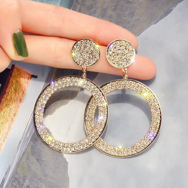 Meredith — Gold and Silver Cubic Zirconia Earrings