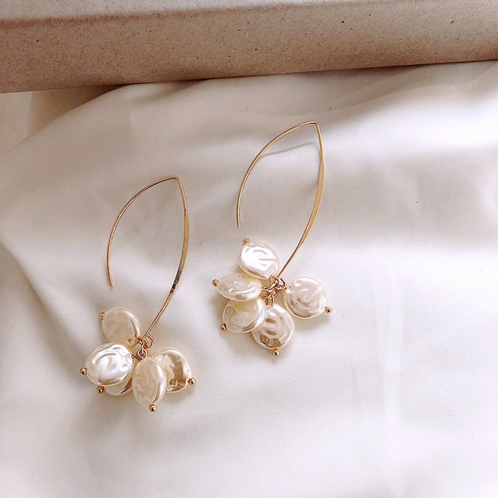 Georgia — Elegant Earrings with Pearls and Crystals