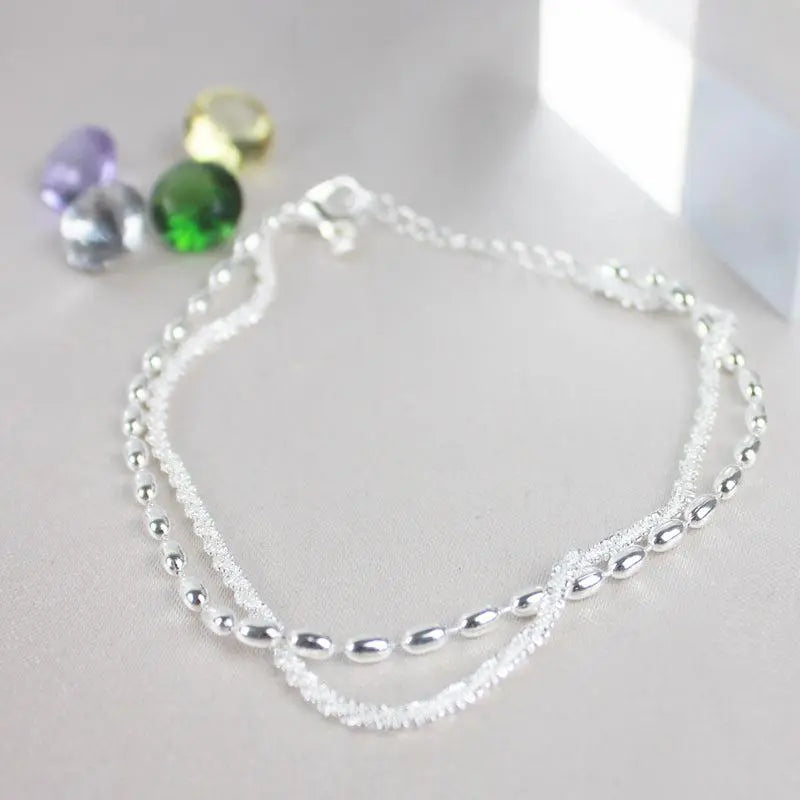 Christine — Silver-Tone Cubic Zirconia Bracelet Set
