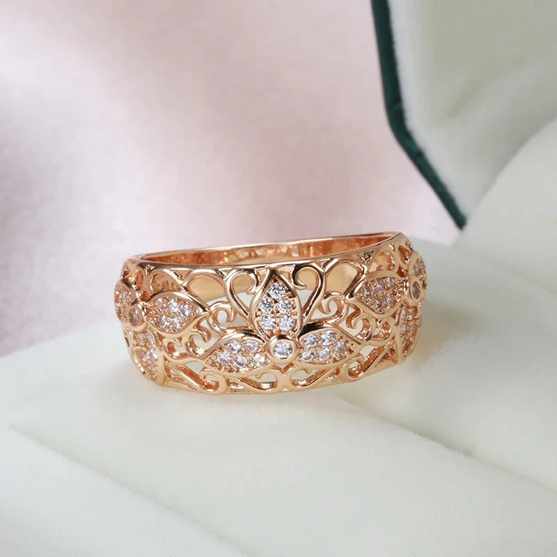 Isolde — Lavish Zirconia Floral Ring