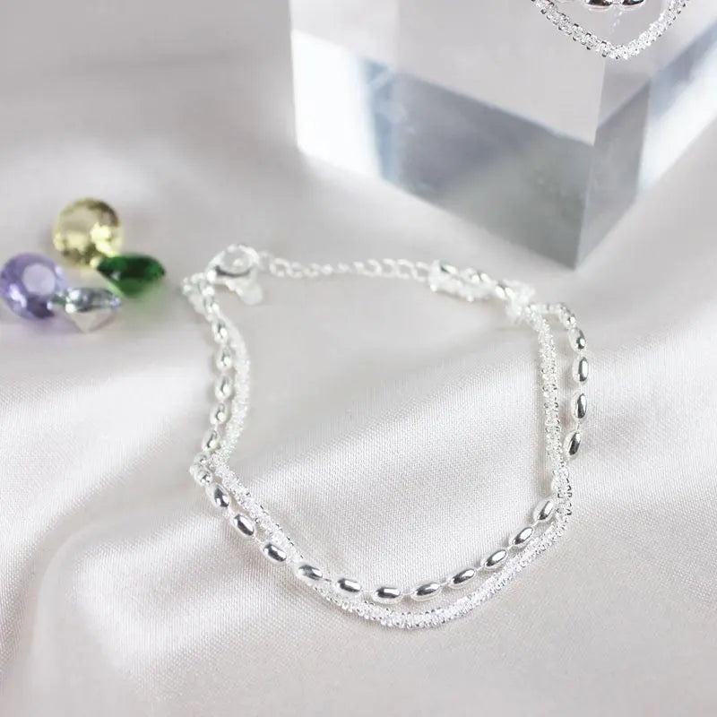 Christine — Silver-Tone Cubic Zirconia Bracelet Set