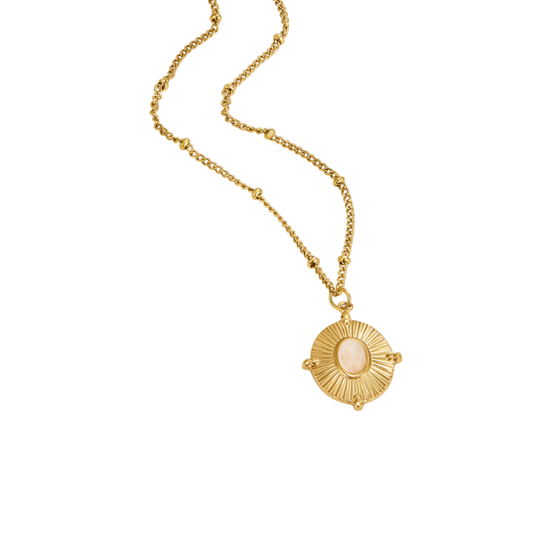 Cecilia — Vintage White Stone Necklace