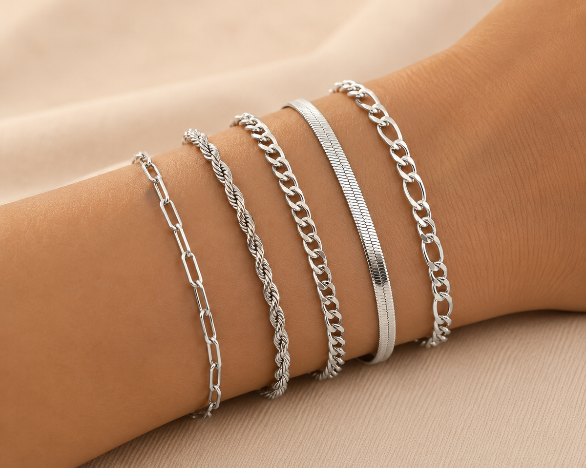 Lorraine — Gold Bracelet Set