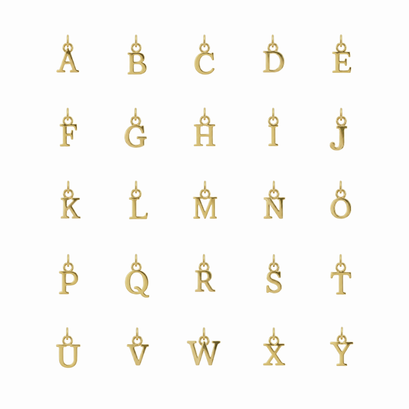 Ottavia — Initial & Crystal Cross Necklace