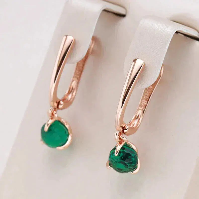 Evelisse — Emerald Line Gold Hoops