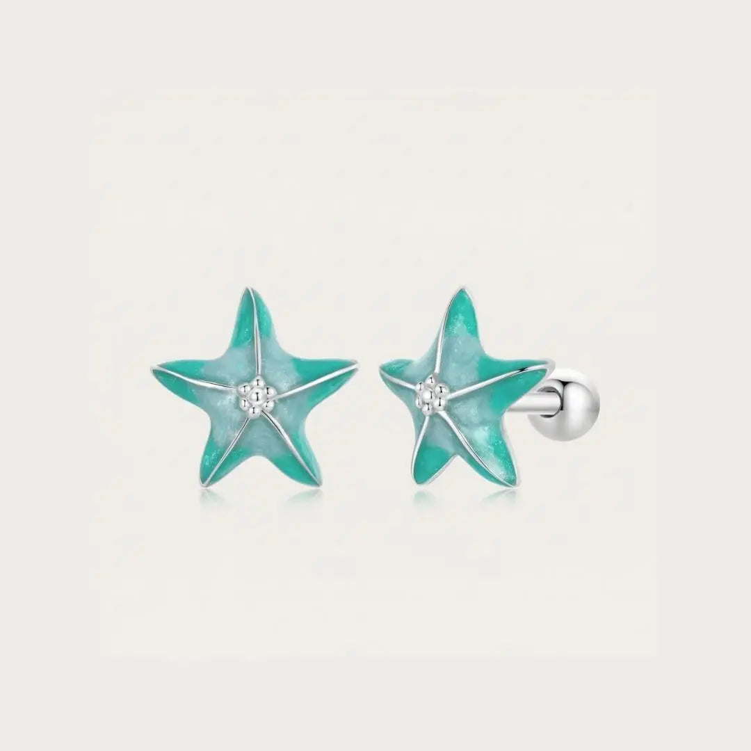 Gabriella — Turquoise Starfish Stud Earrings