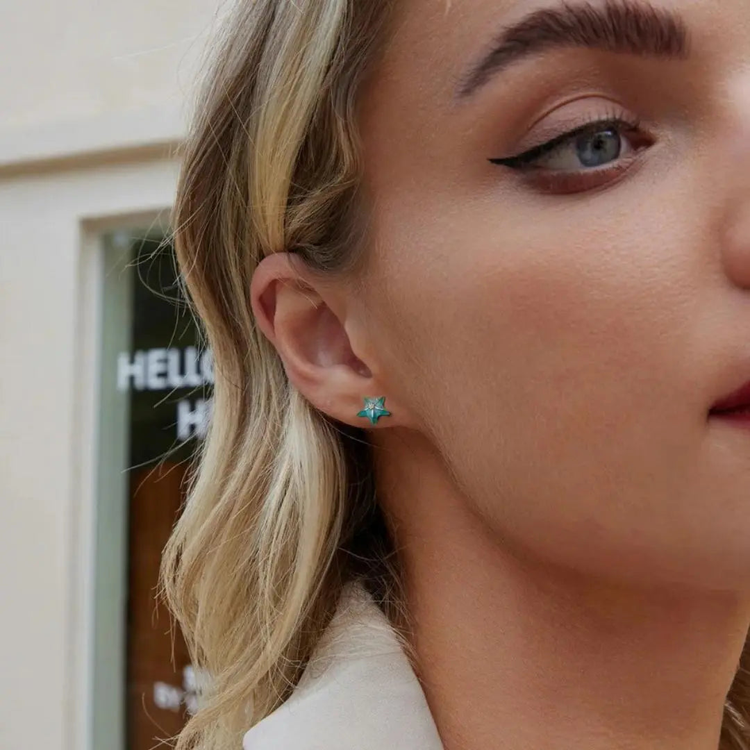 Gabriella — Turquoise Starfish Stud Earrings