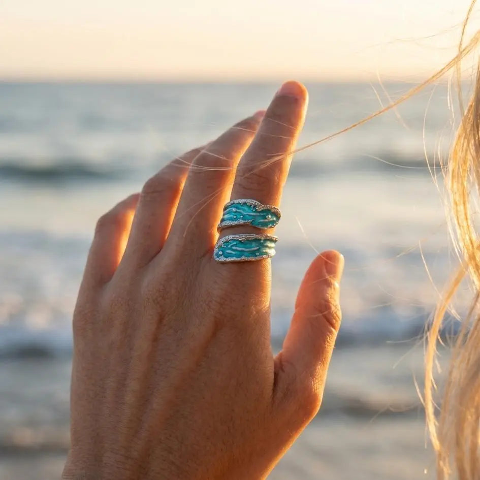Giulia — Hidden Bay Enamel Ring