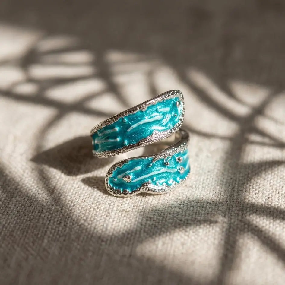 Giulia — Hidden Bay Enamel Ring