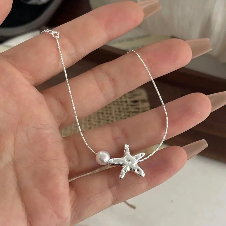 Helena — Starfish & Pearl Adjustable Bracelet