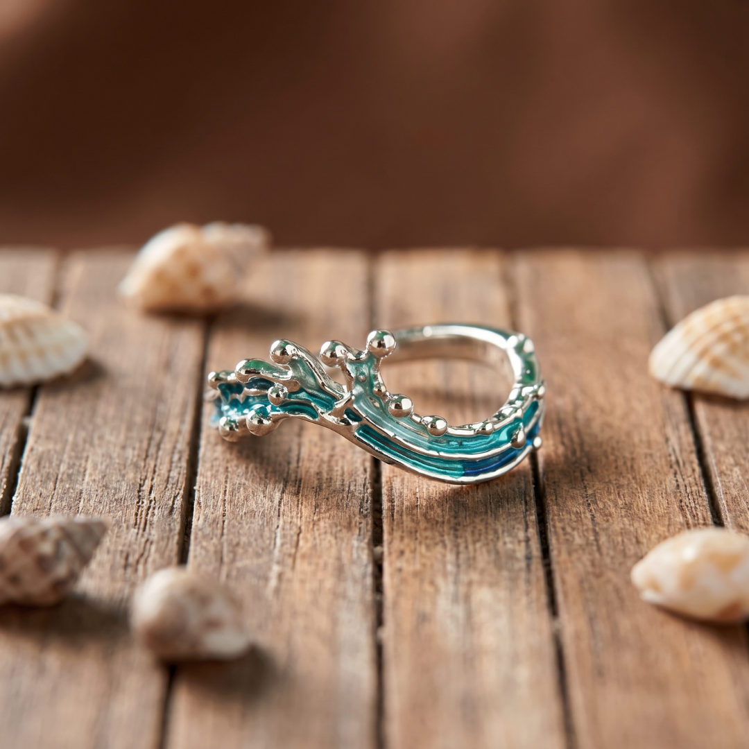 Serena — Rebel Wave Enamel Ring