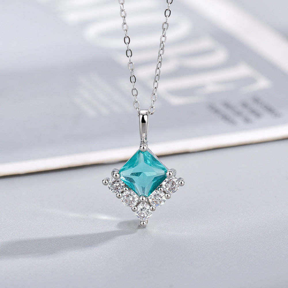 Anni — Silver-Inlaid Stone Necklace